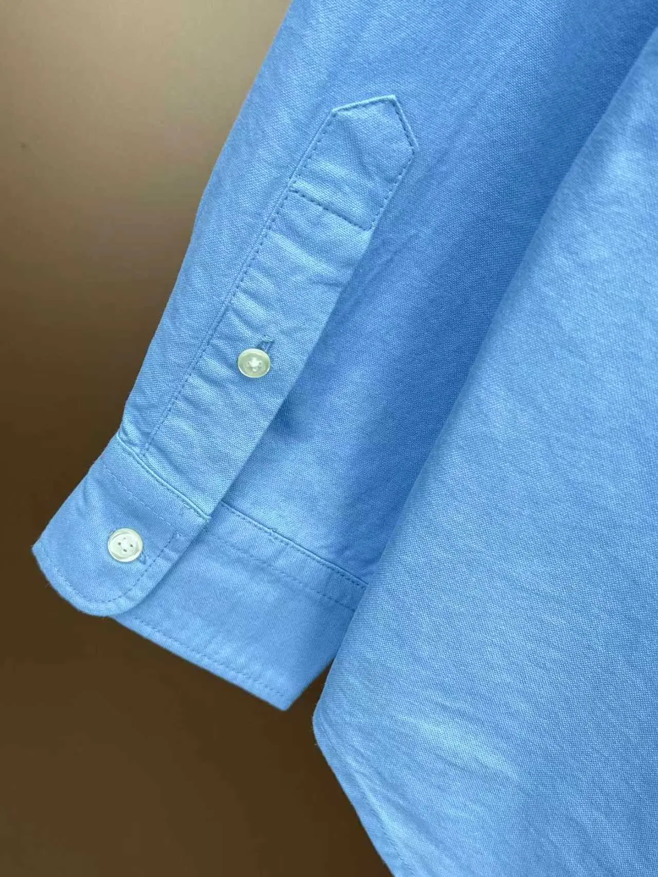 P360 Polo 25ss new solid color logo embroidered buttoned long-sleeved shirt men's high version code number: XS.S.M.L.XL.